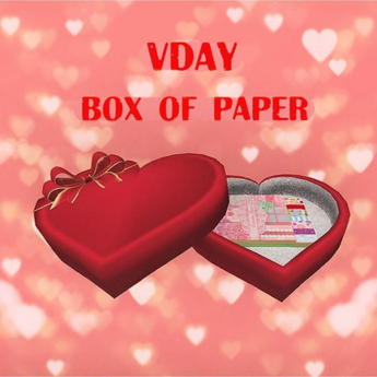 Second Life Marketplace - UA [FP-texture] DFS Vday Box Of Paper Pink